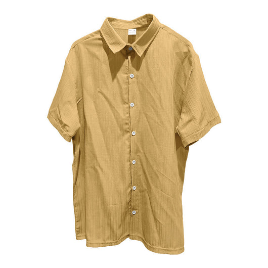 Camisa Polo Manga Corta Lisa Suelta para Hombre - Casual y Cómoda - Image 39