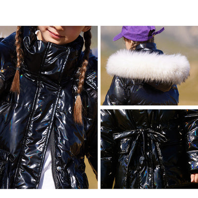 Abrigo Grueso Midi Elegante para Niñas - Image 10