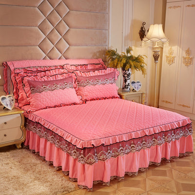 Cubrecama Acolchado de Encaje Premium para Cama Matrimonial 1.8m - Image 11