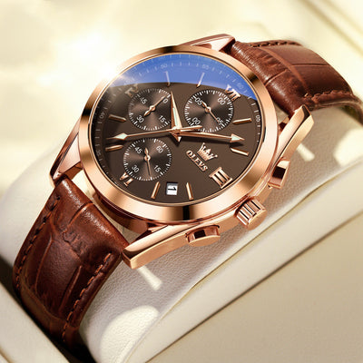 Reloj Deportivo Hombre Tres Ojos Seis Pines Resistente al Agua con Calendario - Image 13