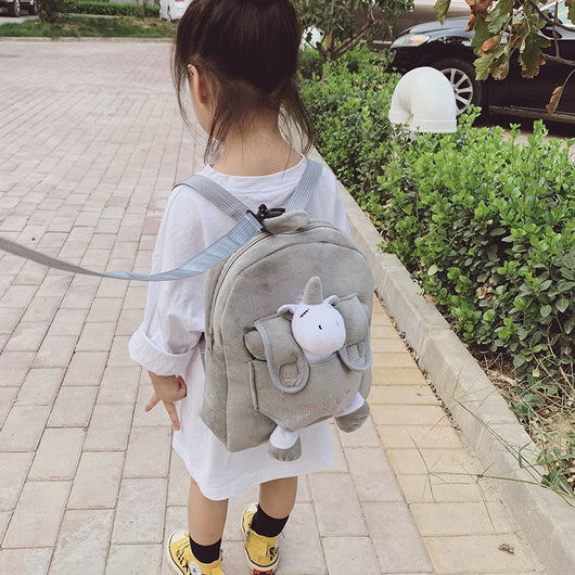 Mochila Infantil Peluche Lindas Caricaturas con Doble Tirante para Preescolar