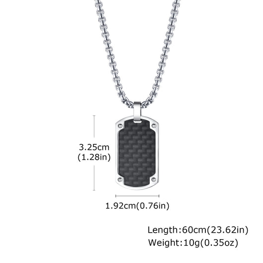 Placa Militar de Titanio y Fibra de Carbono - Dije Personalizable para Hombre - Image 12