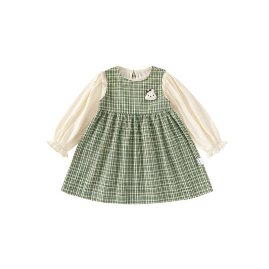 Conjunto de Chaleco y Vestido para Niñas - Dos Piezas Elegante - Image 2