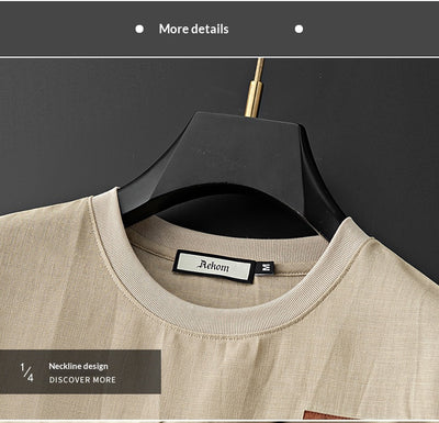Camiseta Ligera de Lino Ice Silk para Hombre - Image 21