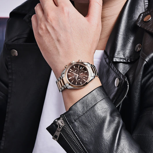 Reloj Cronógrafo de Cuarzo para Hombre Resistente al Agua - Image 6