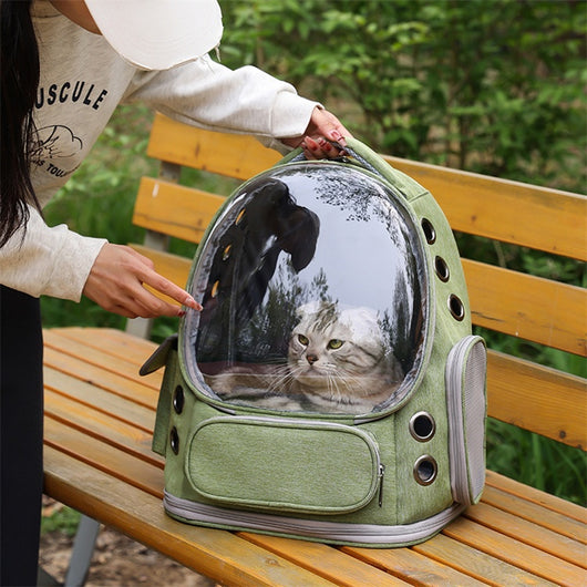 Mochila Transportadora Transparente para Gatos y Perros - Cápsula Espacial - Image 14