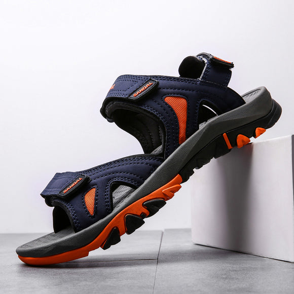 Sandalias de Cuero para Hombre - Calzado de Playa Talla Extra Grande