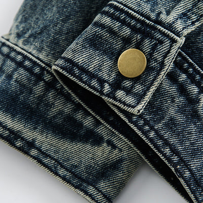 Chaqueta Denim Retro con Bordados para Hombre - Image 12