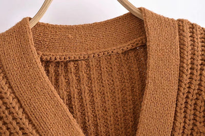 Cardigan Tejido Europeo para Mujer - Suéter Elegante y Versátil - Image 3