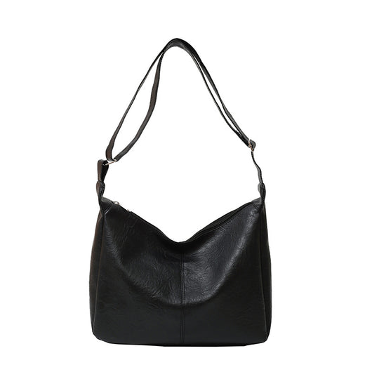 Bolsa Retro para Mujer de Gran Capacidad en Colores Sólidos - Image 5