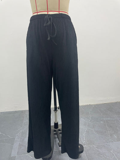 Pantalones Casuales para Mujer con Cintura Ajustable y Detalles de Cordones - Image 19