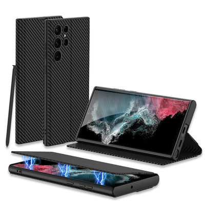 Funda de Cuero para Celular con Cierre Magnético y Ranuras Integradas - Image 3