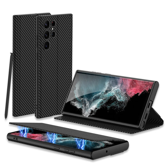 Funda de Cuero para Celular con Cierre Magnético y Ranuras Integradas - Image 3