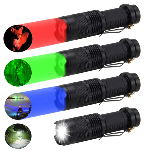 Linterna LED Multicolor con Zoom Telescópico Ajustable - Image 2