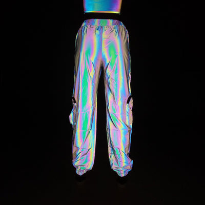 Overol Reflectante Colorido Talla Grande para Mujer - Image 13