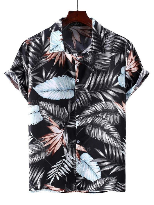 Camisa Casual Talla Grande Hombre Verano con Estampado Digital 3D Manga Corta - Image 19