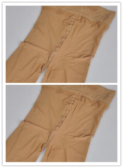 Medias Transparentes Brillantes con Refuerzo - Pantyhose para Escenario y Presentaciones - Image 4