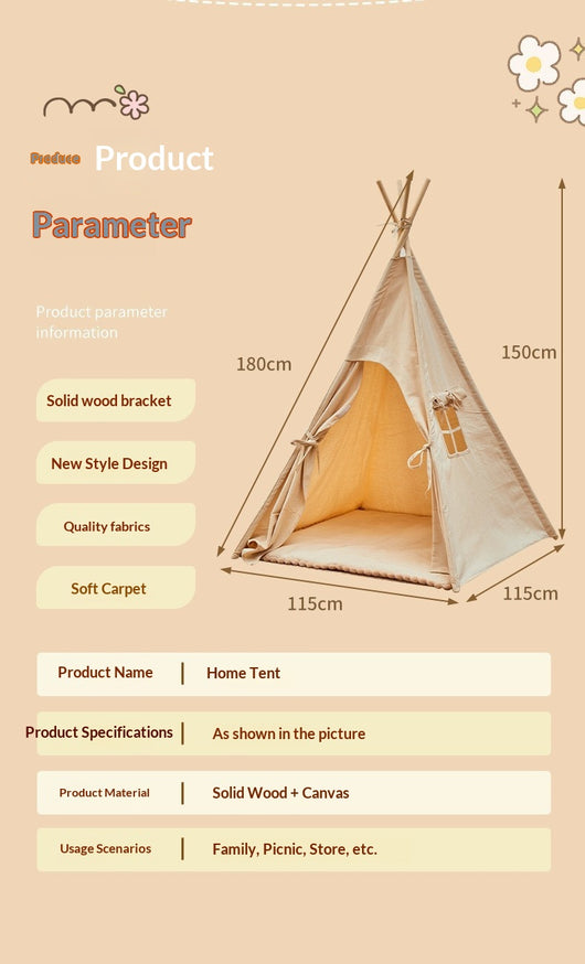 Carpa Infantil de Princesa - Casa de Juego Interior para Niños y Niñas - Image 10