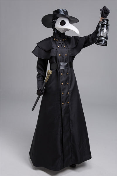 Disfraz de Doctor de la Peste Medieval - Traje Oscuro Cuervo para Halloween - Image 4