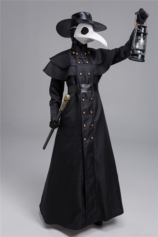 Disfraz de Doctor de la Peste Medieval - Traje Oscuro Cuervo para Halloween - Image 4