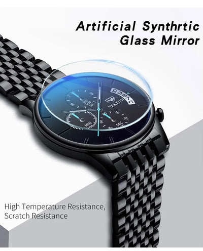 Reloj de Acero Inoxidable para Hombre con Cierre Mariposa y Movimiento de Cuarzo - Image 13