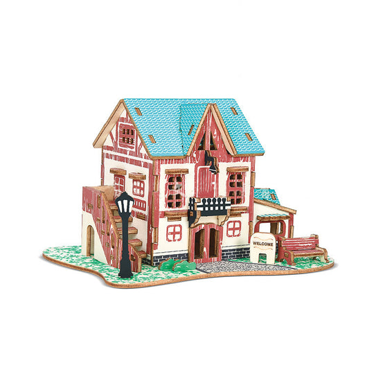 Puzzle 3D de Madera - Modelo DIY Educativo - Image 3