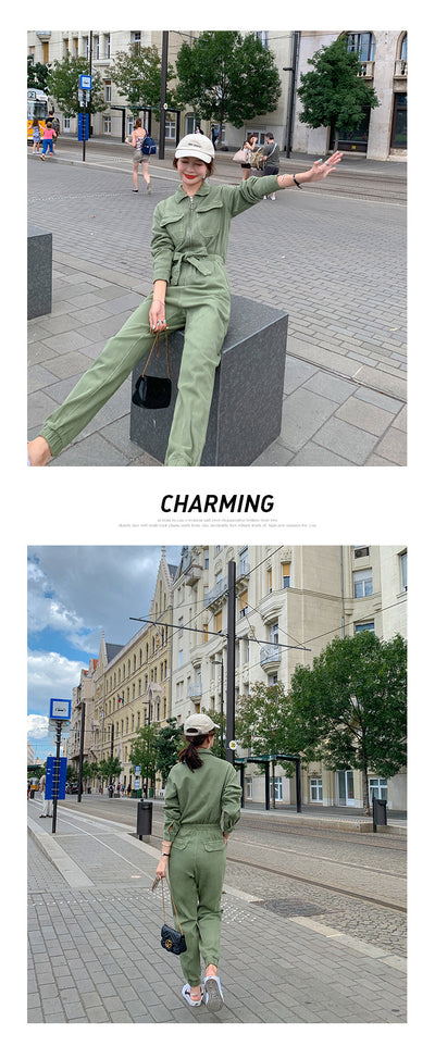 Jumpsuit Casual Ajustado a la Cintura - Estilo Moderno - Image 9