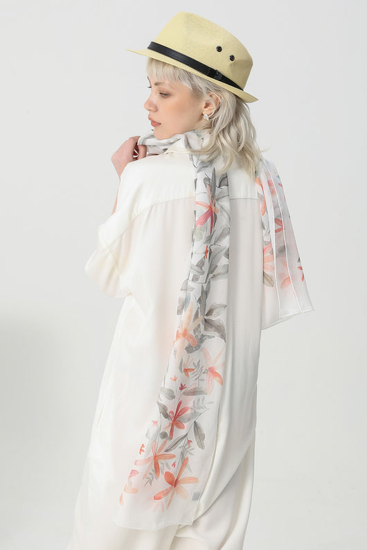 Pañoleta de Seda Chifón Larga - Elegancia y Versatilidad - Image 12