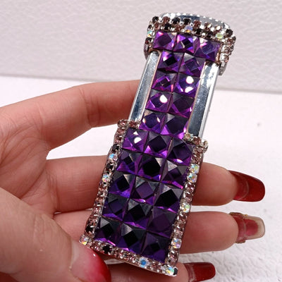 Encendedor Recargable para Dama con Diamantes y Protección Antiviento - Image 18