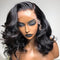 Peluca Encaje Frontal Mujer Estilo Europeo Americano Negro