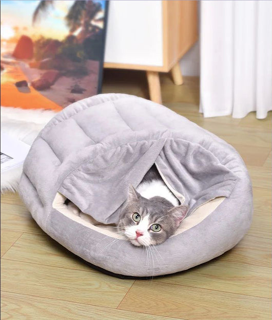 Cama Térmica Felina Cerrada con Cortina - Nido de Invierno Premium - Image 11