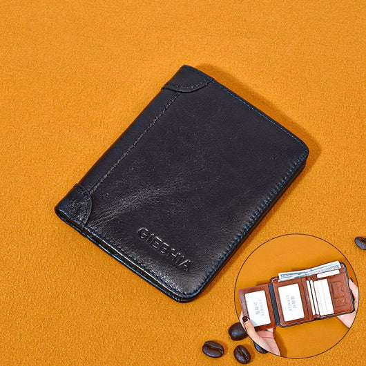 Billetera Hombre Cuero Antirrobo RFID Ultra Delgada Multi Tarjetas - Image 10