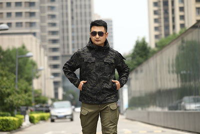 Chaqueta Táctica Camuflaje con Forro Polar para Deportes al Aire Libre - Image 31