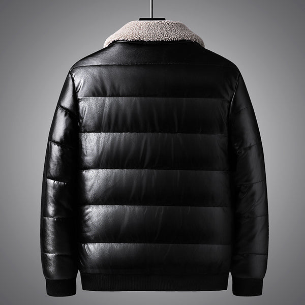 Chaqueta de Invierno para Hombre con Cuello Solapa Acolchada