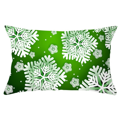 Funda de Almohada Navideña Serie Verde con Estampado Piel de Melocotón - Image 3
