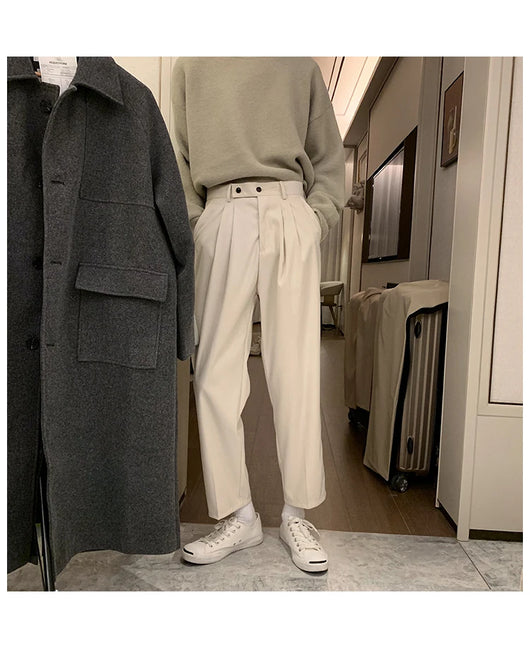 Pantalones Casuales Holgados Vintage para Hombre con Detalle Colgante - Image 13