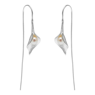 Aretes de Plata 925 con Perla Estilo Antiguo para Mujer - Image 8