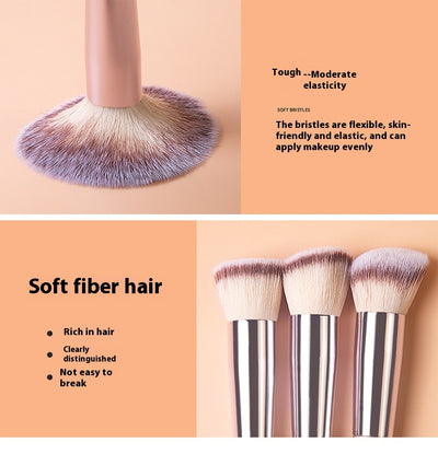Set de 18 Brochas de Maquillaje Profesional con Mango de Madera Maciza - Image 19