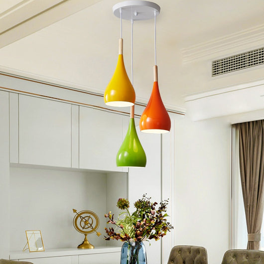 Lámpara de Techo Nórdica de Tres Brazos para Comedor - Diseño Minimalista Moderno - Image 3