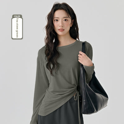 Blusa Deportiva Modal con Recortes Laterales y Cordón Ajustable - Image 6