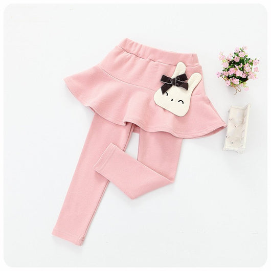 Leggins Infantiles con Falda de Encaje Algodón para Niñas - Image 13