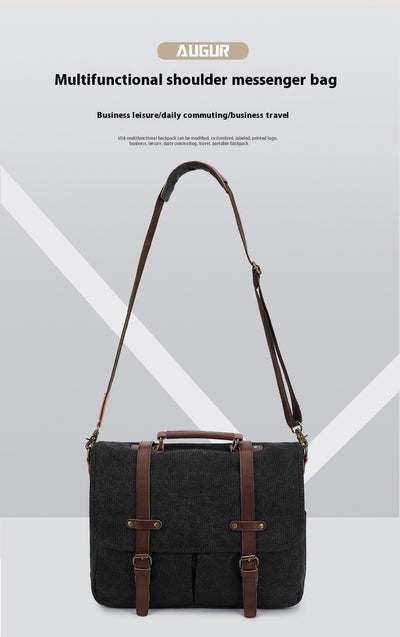 Bolsa de Lona Retro para Hombre - Bandolera de Estilo Vintage - Image 13