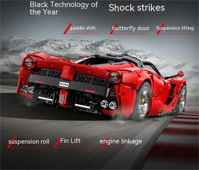 Auto Deportivo Modelo Bloques de Construcción Gran Tamaño Dificultad Alta - Image 2