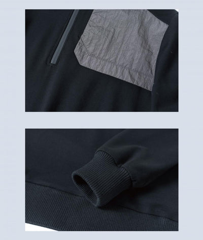 Suéter Hombre Cuello Alto con Detalles de Contraste y Costuras - Image 11