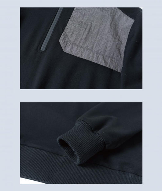 Suéter Hombre Cuello Alto con Detalles de Contraste y Costuras - Image 11