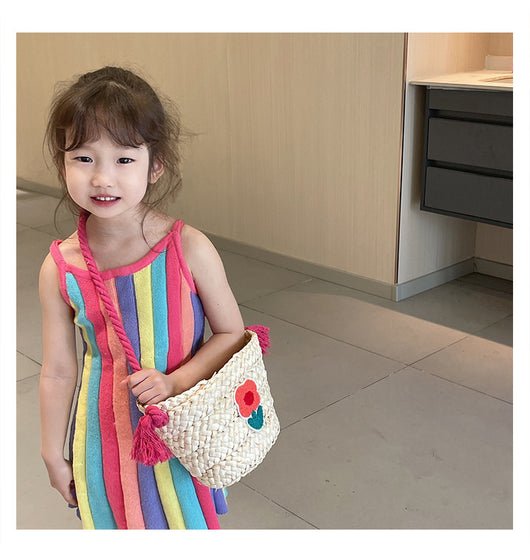 Bolsa Mensajera Infantil Tejida a Mano en Fibra Natural - Image 12