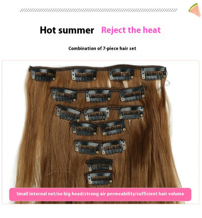 Set de Extensiones de Cabello con 16 Clips - Peluca de Fibra Sintética Premium - Image 62
