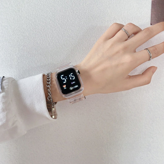 Reloj Digital LED de Pantalla Cuadrada - Image 17