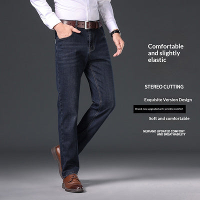 Jeans Slim Fit Premium para Hombre - Corte Recto y Tela Gruesa - Image 3