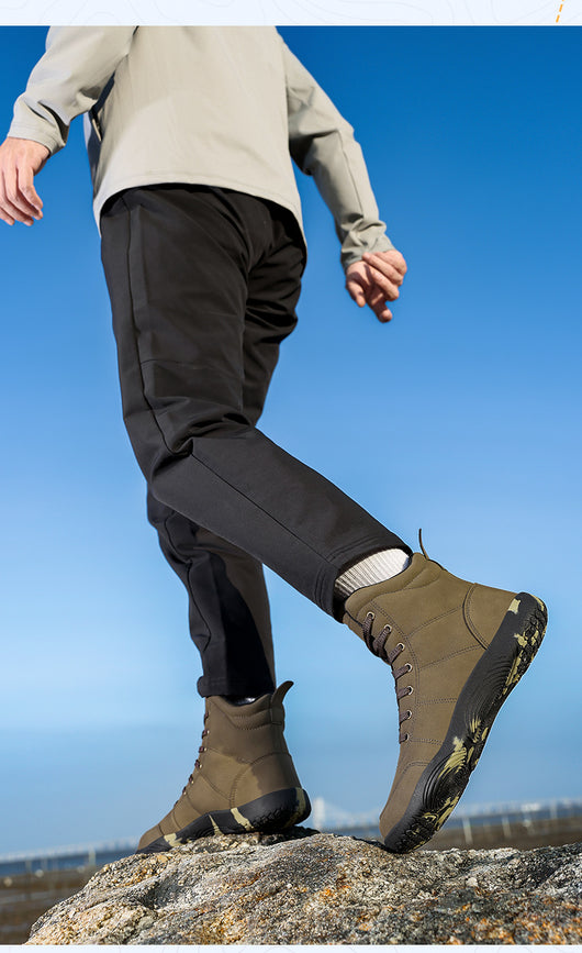 Botas de Senderismo de Cuero Premium con Puntera Ancha para Hombre - Image 21